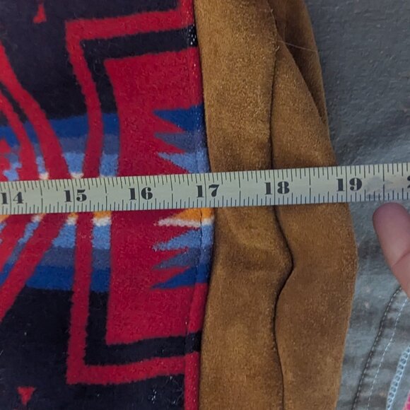 Pendleton Western Sling Bucket Bag Wool Suede Americana Hertiagecore Cabincore - Picture 3 of 8